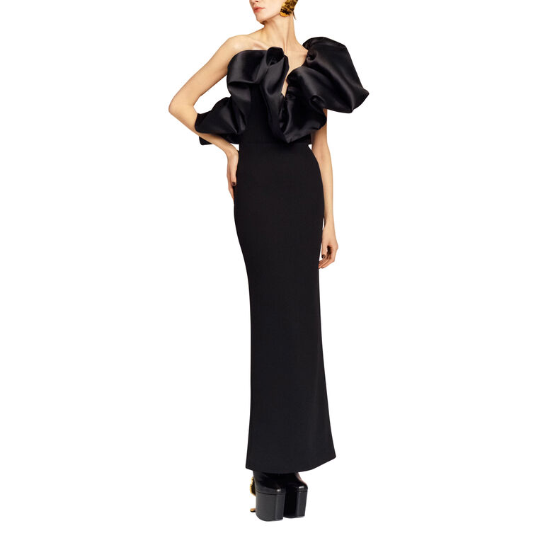 Cassia Ruffle Detail Maxi Dress image number null