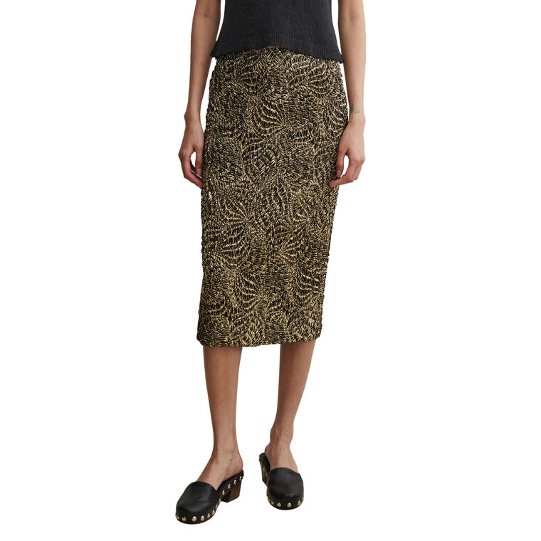 Carlaw Web Jacquard Pencil Midi Skirt image number null