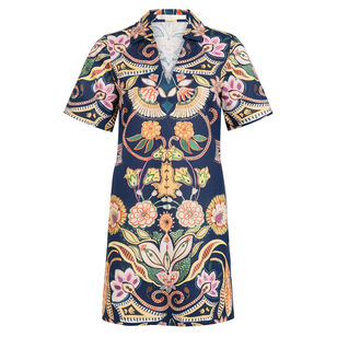 Dede Collared Short Sleeve Mini Dress