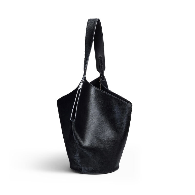 Small Lotus Haircalf Tote Bag image number null