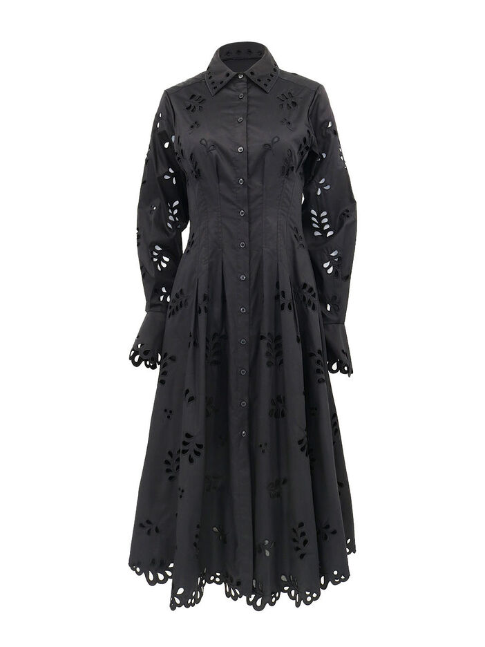 Eda Pintuck Midi Dress image number null
