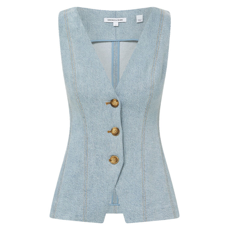 Avalina Denim Vest image number null