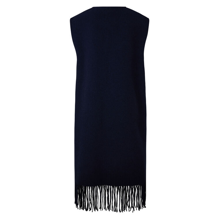 Nera Long Vest With Fringe Hem image number null