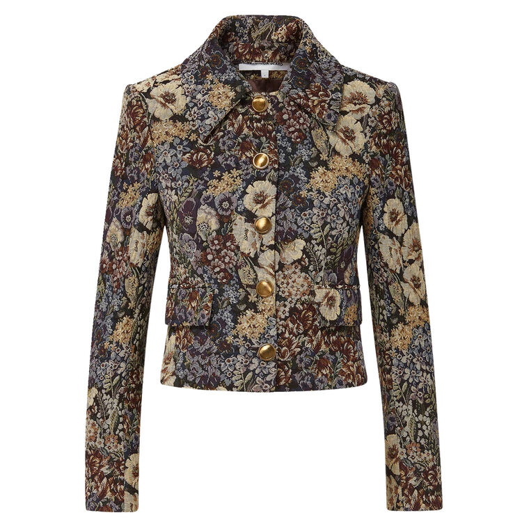 Wilde Brocade Jacket With Collar image number null