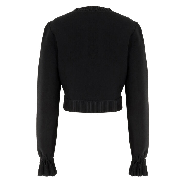 Elin Ribbed Trim Button Front Cardigan image number null