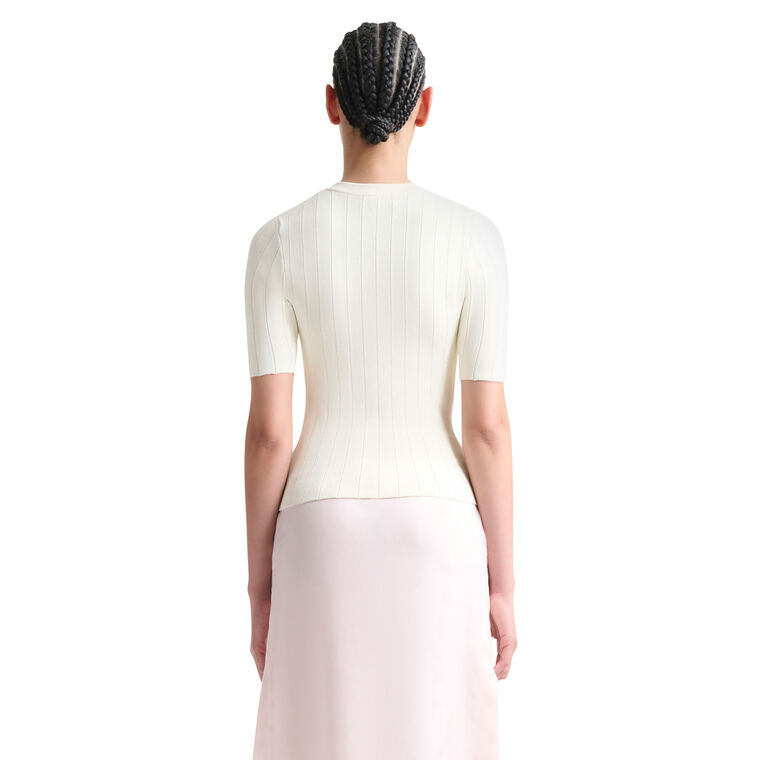 Sparky Short Sleeve Knit Top image number null