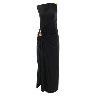 Matte Crepe Viscose Jersey Dress