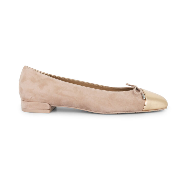 Sleek Bow Cap Toe Flat image number null