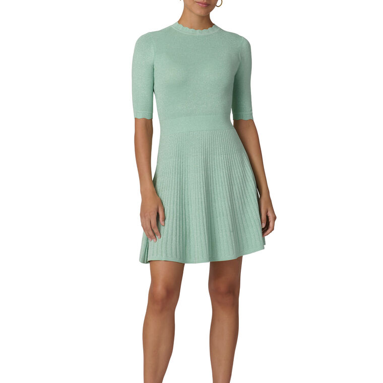 Warren Short Sleeve Knit Mini Dress image number null