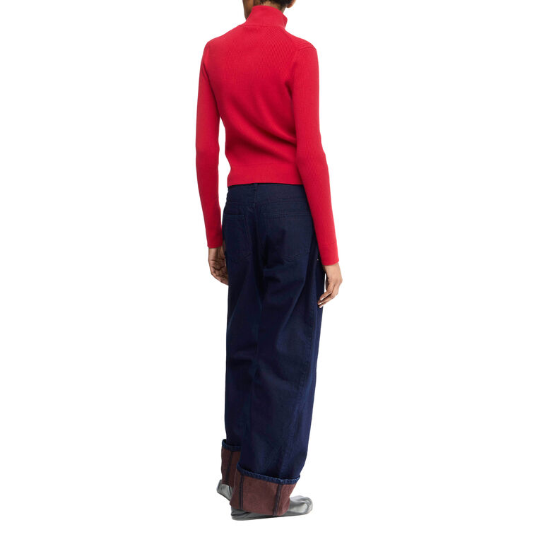 Fitted Zip Up Cardigan image number null