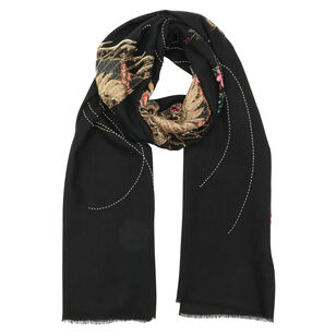 Embroidered Cranes Stole