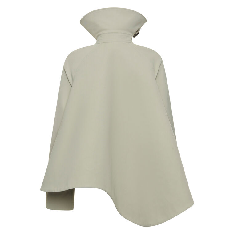 Gaberdine Short Flared Trench Jacket image number null