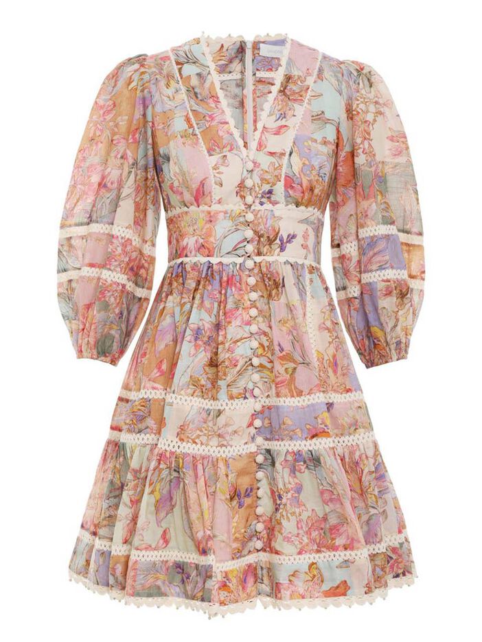 Cira Lantern Mini Dress image number null