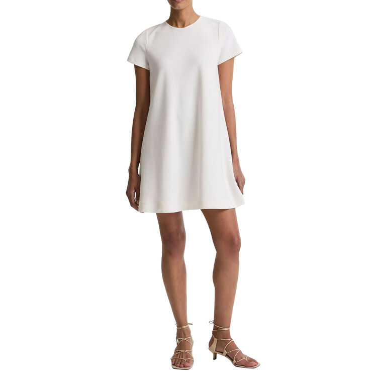 Bias Short Sleeve Mini Dress image number null