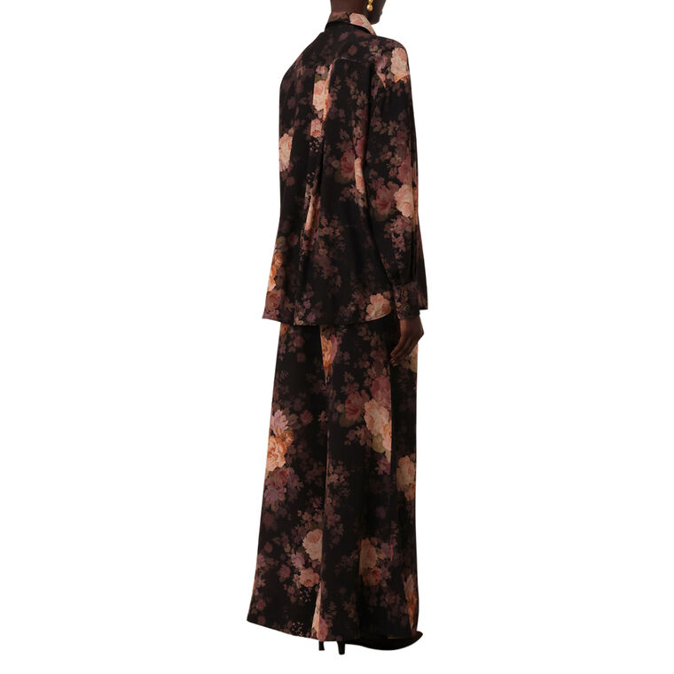 Illustration Lace Scarf Shirt image number null