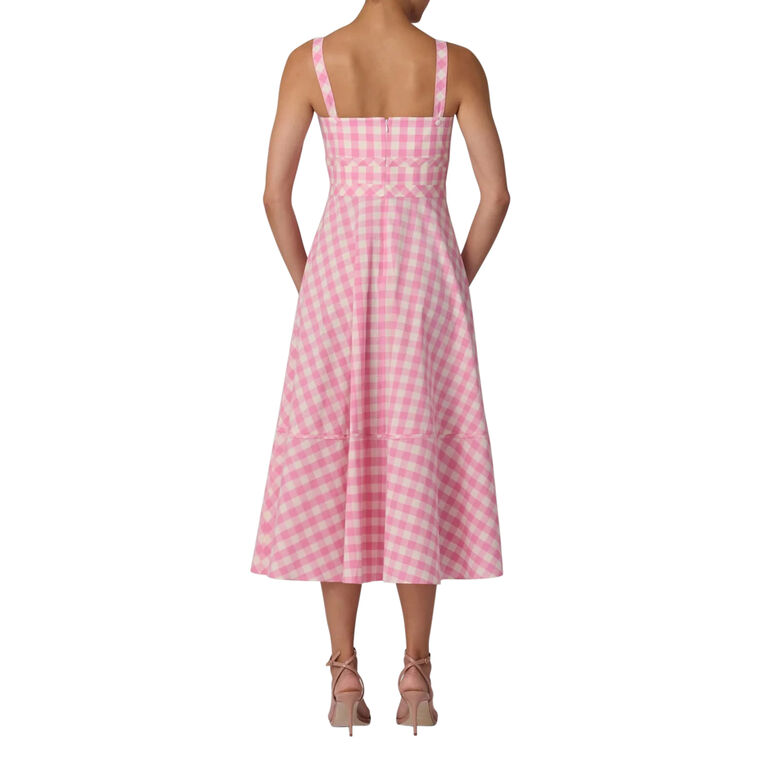 Kaydence Sleeveless Gingham Midi Dress image number null