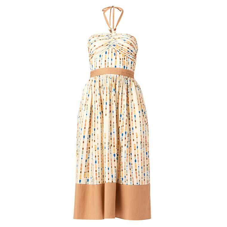 Serene Halterneck A-Line Midi Dress image number null