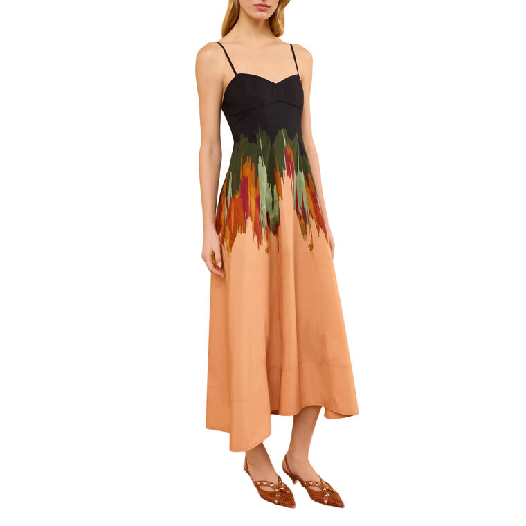 Fiora Sleeveless Cotton Midi Dress image number null