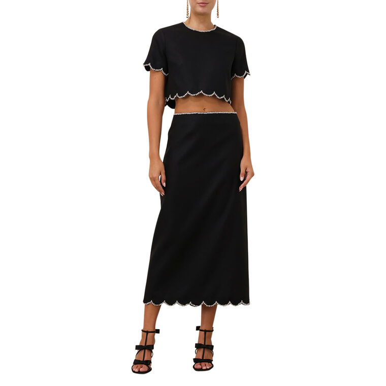 cotton a line midi dress for women Classic Cotton Elegance A-Line Midi Dress L