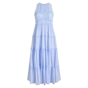 Sirrina Sleeveless High Neck Midi Dress