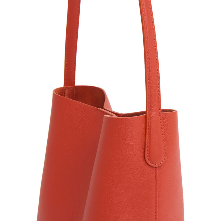 Small Everyday Cabas Leather Tote image number null