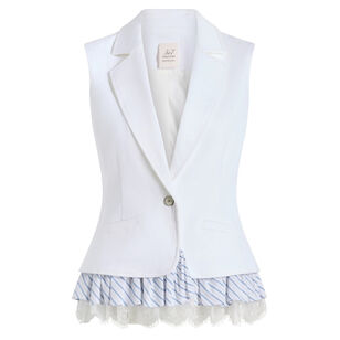 Striped Le Petit Denim Roxie Vest
