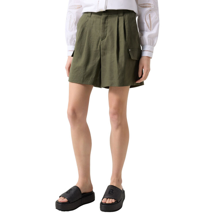Hanny Pleated Cargo Short image number null