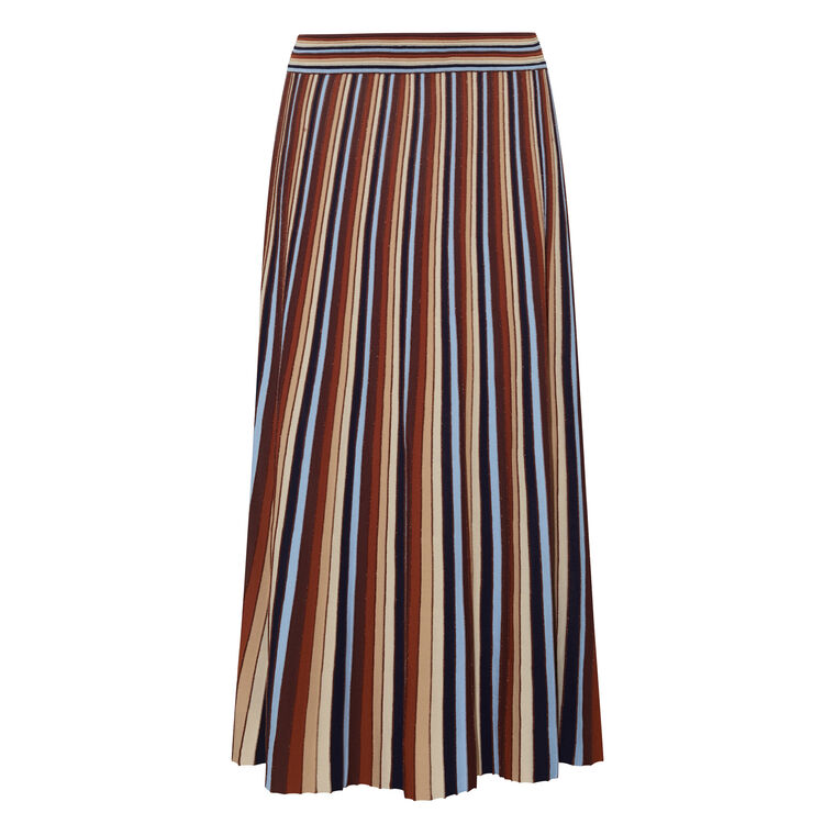 Montana Ribbed Knit Midi Skirt image number null