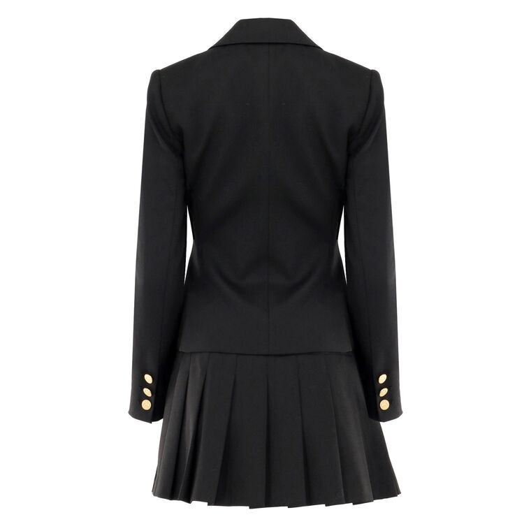 Mya Pleated Blazer Mini Dress image number null