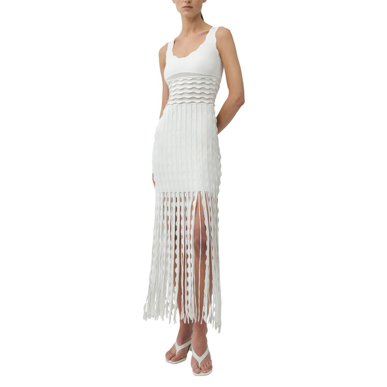 Brionne Scalloped Knit Midi Dress image number null