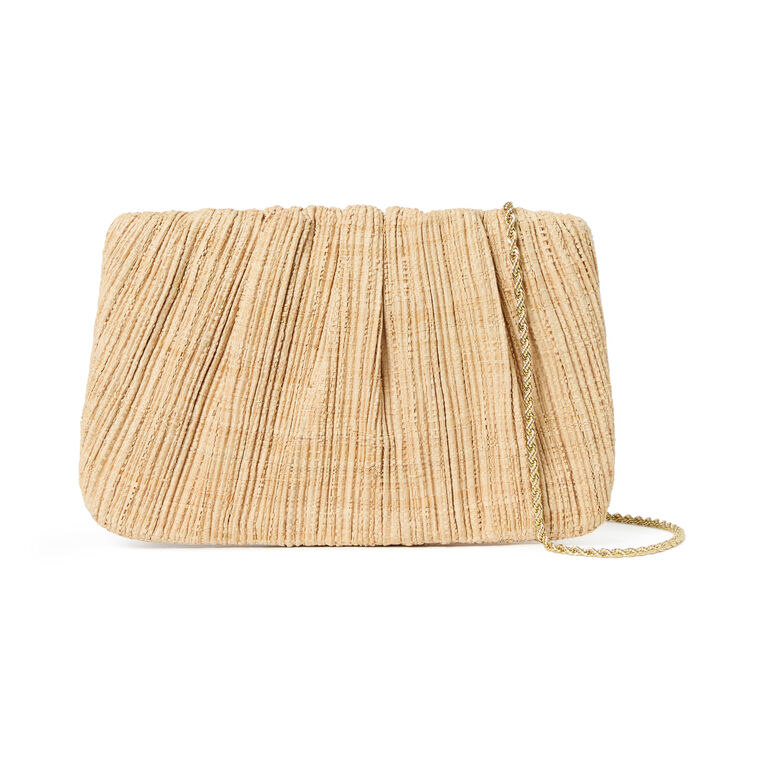 Brit Flat Pleated Clutch image number null