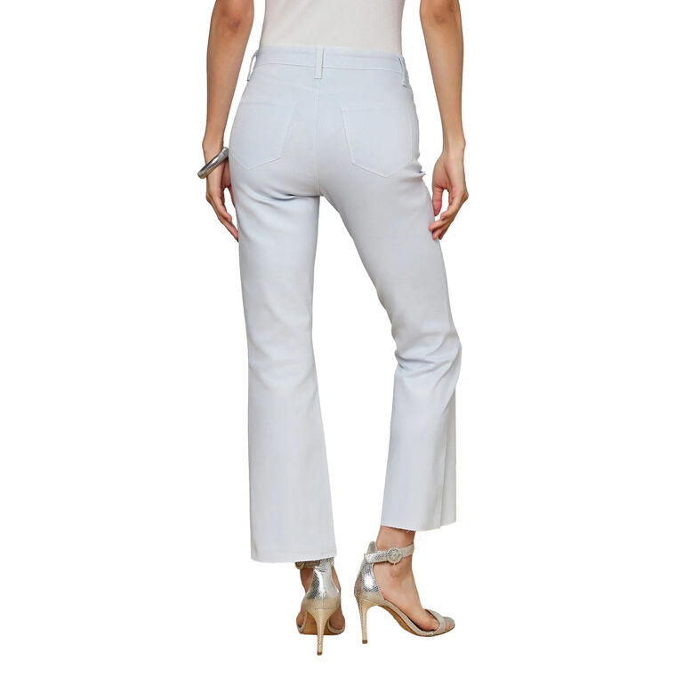 Kendra High-Rise Coated Cropped Flare Jean image number null