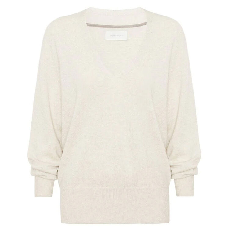 The Estelle Vee Long Sleeve Pullover Sweater image number null