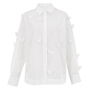 Long Sleeve 3D Butterflies Blouse