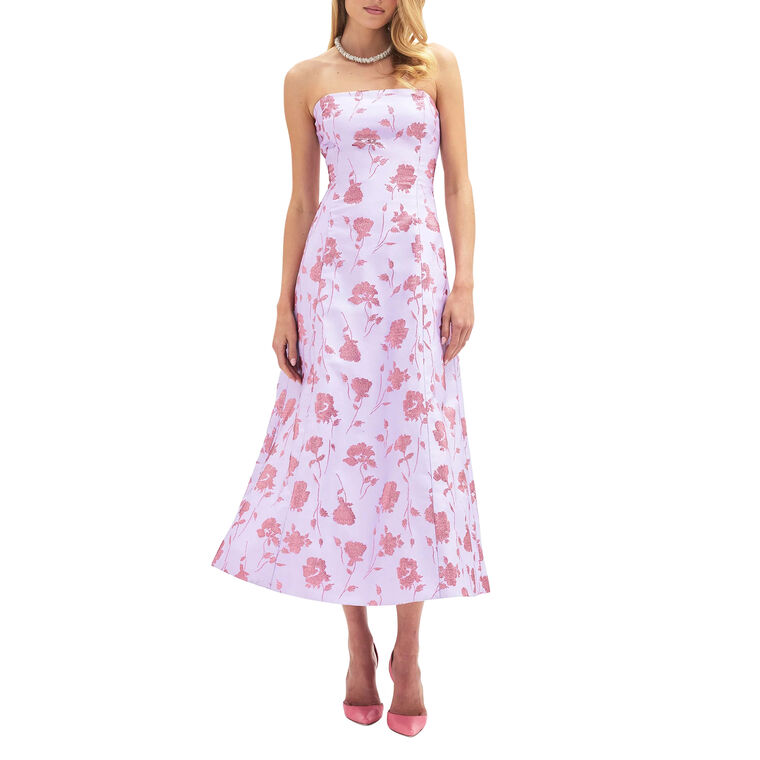 Colette Strapless Midi Dress image number null