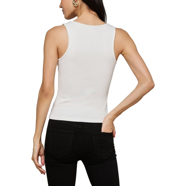 Adira Scoop Neck Ribbed Knit Tank image number null