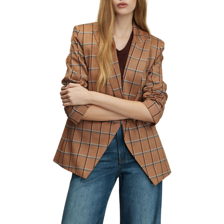 Rickie Plaid Dickey Jacket image number null