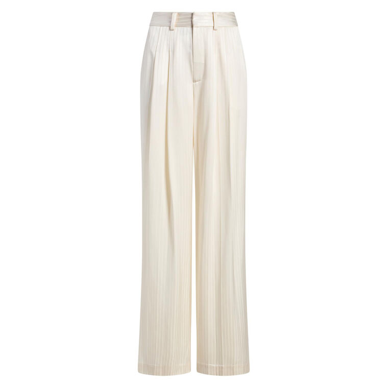 Georgia Satin Stripe Marne Wide-Leg Pant image number null