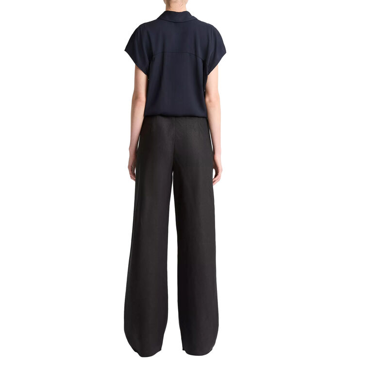 Colette High-Rise Italian Linen Bias Pant image number null