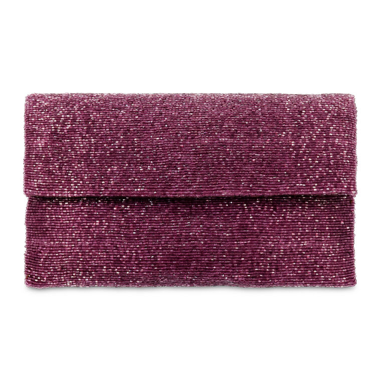 Fully Beaded Envelope Clutch image number null