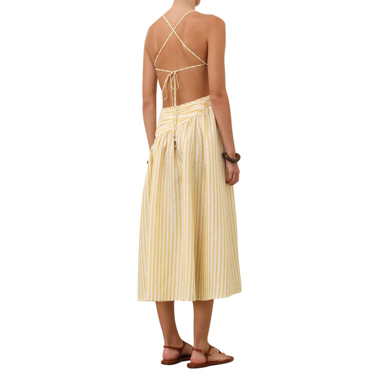 Cascadian Sleeveless Asymmetric Midi Dress image number null