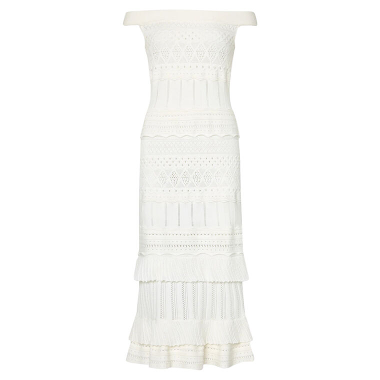 Maven Ruffle Midi Dress image number null
