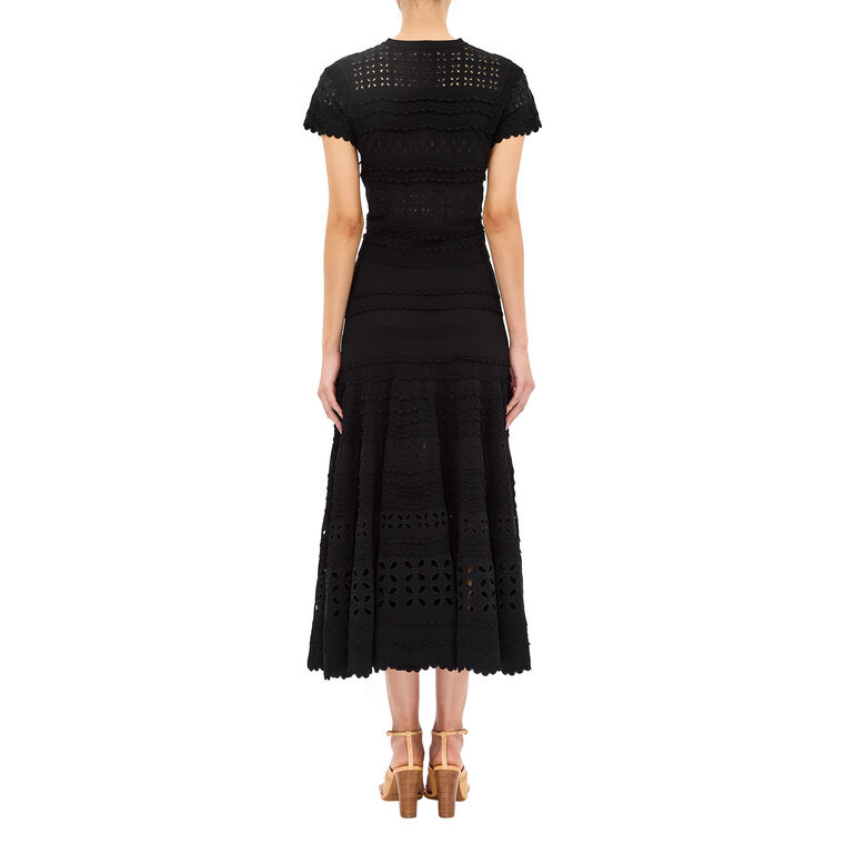 Annisa Eyelet Knit Midi Skirt image number null