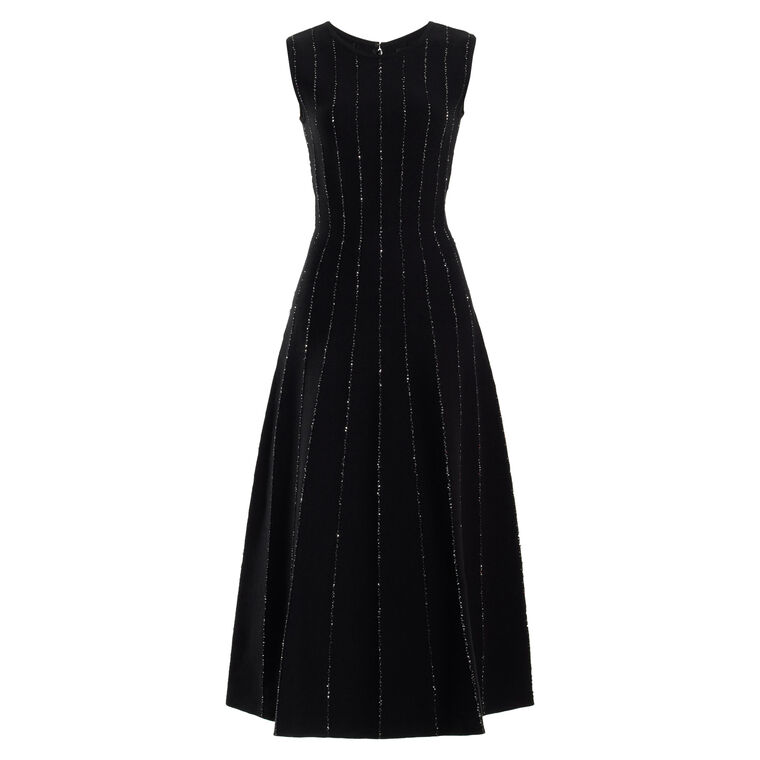 Sequin Embroidered Knit Dress image number null