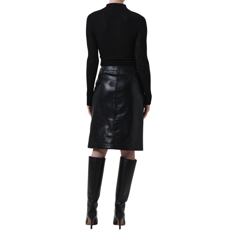 Nara Reclyed Leather Pencil Skirt image number null