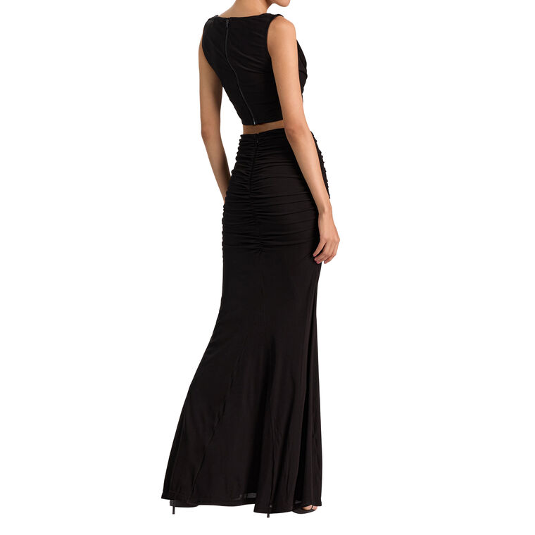 Shannon Ruched Hip Maxi Skirt image number null