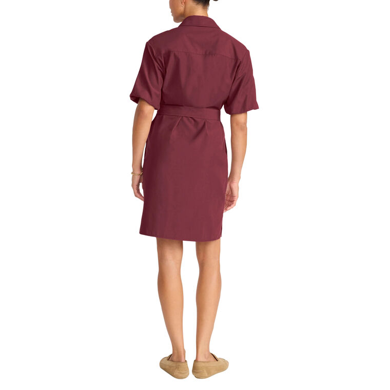 Villa Puff Sleeve Belted Mini Dress image number null