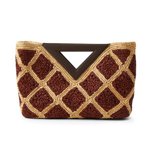 Crochet Raffia Vesper Clutch