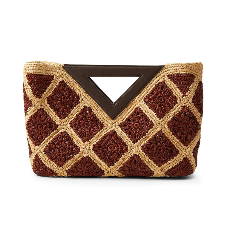 Crochet Raffia Vesper Clutch image number null