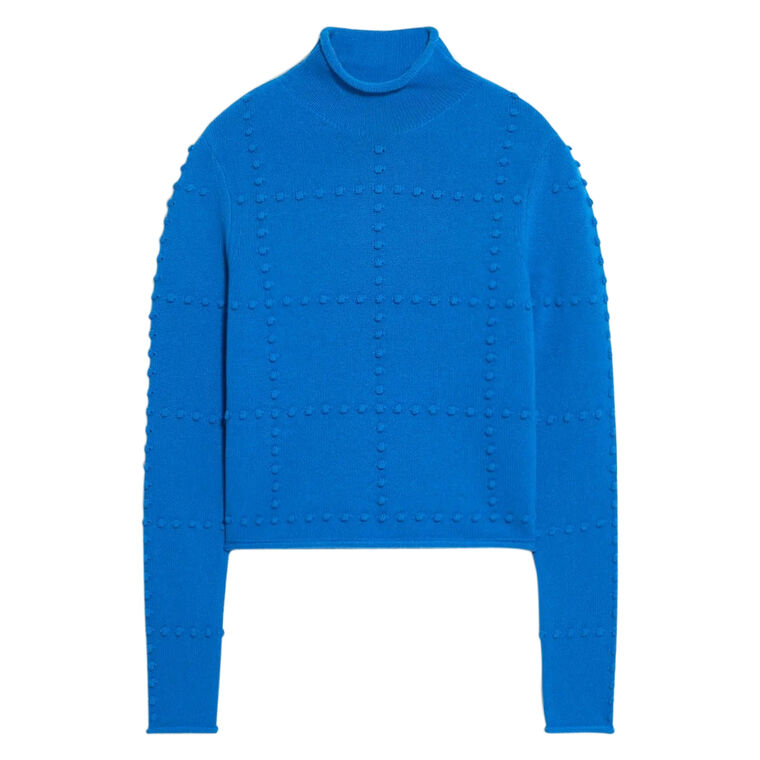 Long Sleeve Popcorn Top In Cashmere Blend image number null